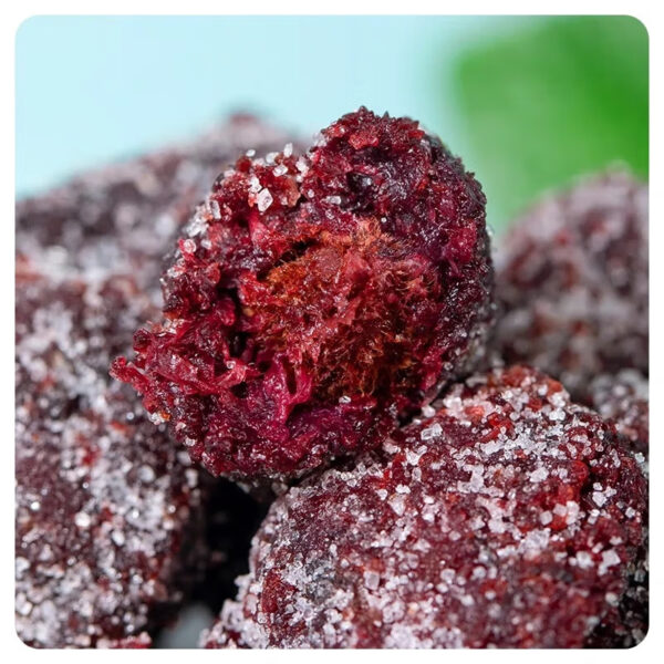 春江月 冰糖杨梅  Preserved fruits made from bayberries  Chinese snacks  500g per bottle/17.64oz - 图片 2