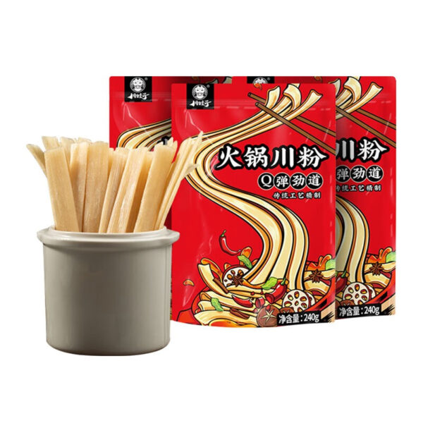 川娃子  火锅川粉  Sweet potato powder  Food to go with hot pot  Chinese food  240g per pack X3/25.4oz - 图片 3