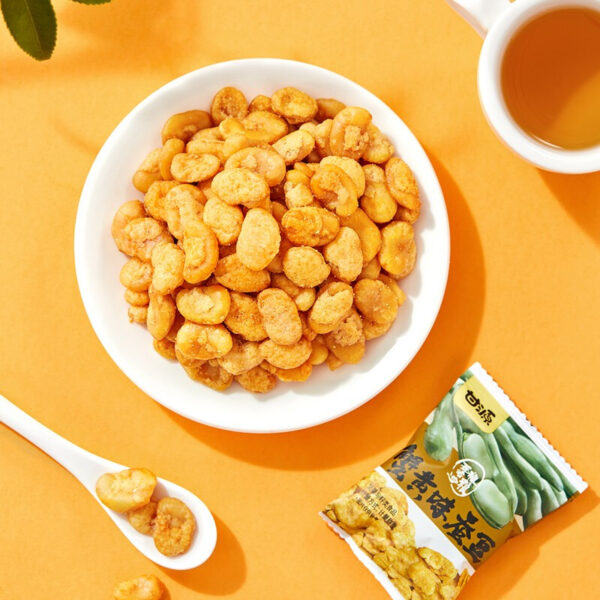 甘源 蟹黄味蚕豆  Snacks made from broad beans  Nuts  Chinese snacks 285g per bag/10.05oz - 图片 4