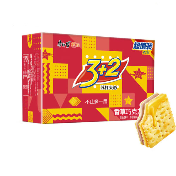 康师傅 3+2饼干  Biscuits  Chinese snacks  650g per box/22.93oz - 图片 6