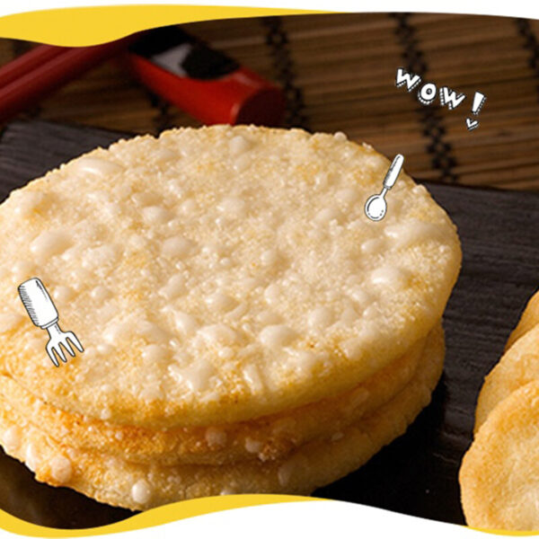 旺旺 雪饼  Biscuits made of rice  Slightly sweet  Chinese snacks  400g per bag/14.11oz - 图片 3