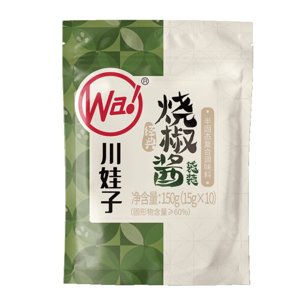 川娃子  烧椒酱  Chinese-style chili sauce  Chinese seasoning  15g per pack X10/5.29oz