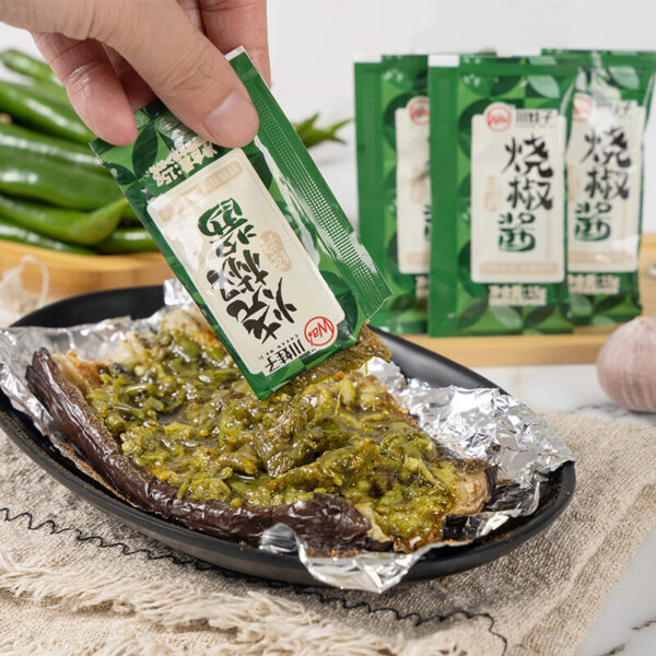 川娃子  烧椒酱  Chinese-style chili sauce  Chinese seasoning  15g per pack X10/5.29oz - 图片 3