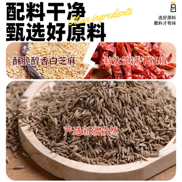 易厨食代 烧烤撒料  Chinese barbecue seasoning  It is made by mixing cumin and chili powder  200g per bottle/7.05oz - 图片 3
