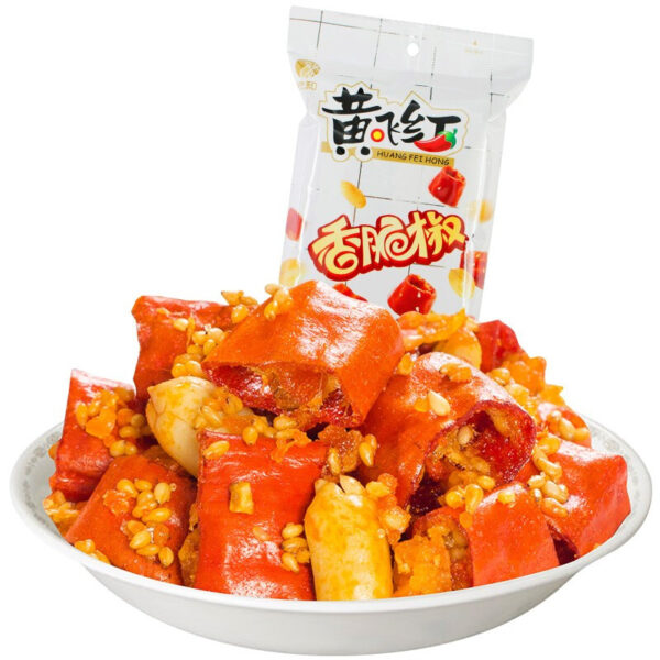 黄飞红 香脆椒 Casual snacks made from chili peppers  Chinese snacks  55g per pack X5/9.7oz - 图片 3