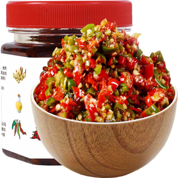 辣小董  彩色剁椒酱  Chili sauce  Chinese seasoning  280g per bottle X2/19.75oz - 图片 5