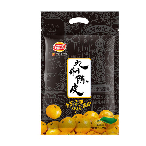 佳宝 陈皮 Preserved fruits made from orange peels  Chinese snacks  500g per bag/17.64oz