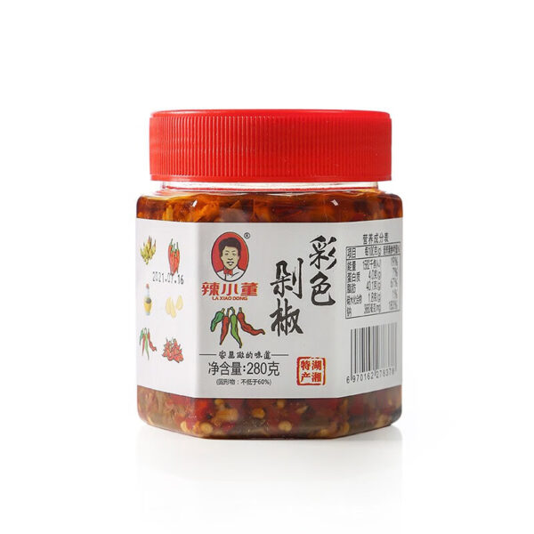 辣小董  彩色剁椒酱  Chili sauce  Chinese seasoning  280g per bottle X2/19.75oz