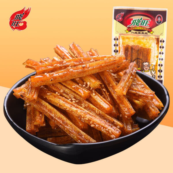 飞旺 八宝里青丝 辣条  Latiao  fragrant and spicy  Gluten  Spicy strips  Chinese snacks  16g per pack X30/16.93oz - 图片 4