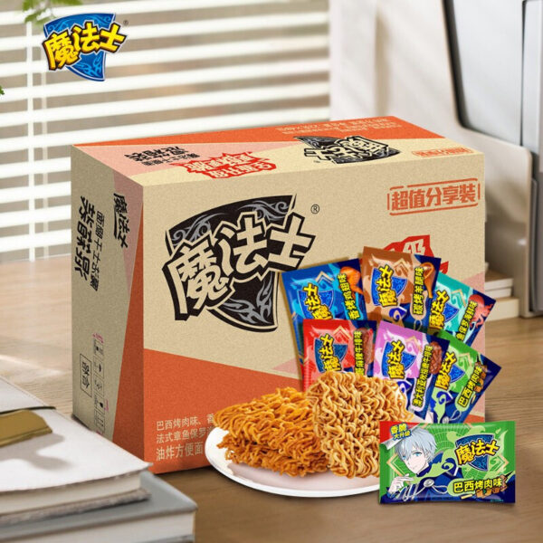 魔法士 干脆面  Crispy Snack Noodles  Chinese snacks  48 packs per box/33.86oz - 图片 5