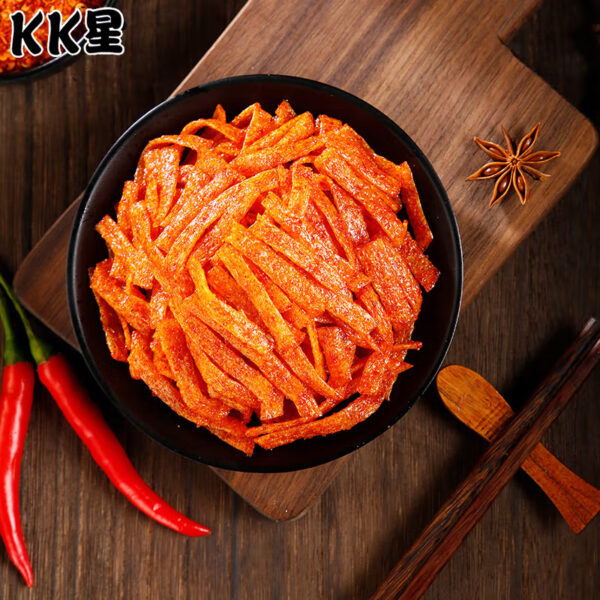 KK星辣条  Latiao  Gluten  Spicy strips  fragrant and spicy  Chinese snacks  18g per pack X25/15.87oz - 图片 4