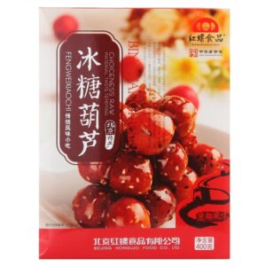 红螺 冰糖葫芦  Bingtanghulu  Preserved fruits made from hawthorn  Chinese snacks  400g per box/14.11oz