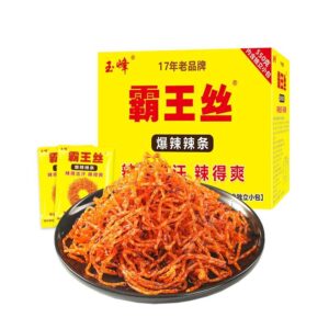 霸王丝 辣条 Latiao Very spicy  Spicy strips  Gluten  Chinese snacks  Chinese food  550g per box/19.4oz