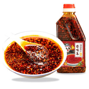 蜀味集 油泼辣子  Chili sauce  Dipping sauce  Chinese seasoning  420g per bottle/14.82oz