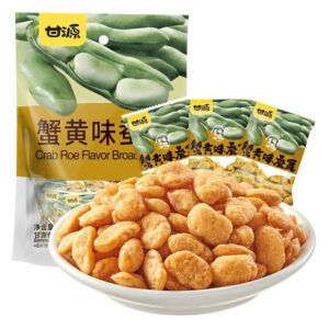 甘源 蟹黄味蚕豆  Snacks made from broad beans  Nuts  Chinese snacks 285g per bag/10.05oz