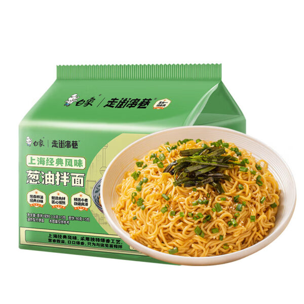 白象 葱油拌面  Chinese instant noodles  114g per pack X5/20.11oz