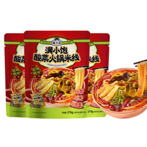 满小饱  酸菜火锅米线  云南过桥米线  Crossing the Bridge Noodles Chinese instant noodles  279g per bag X3/29.52oz