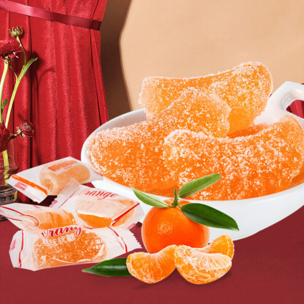 马大姐  橘子味软糖  Orange flavor Soft candy  Chinese snacks  500g per bag/17.64oz - 图片 3