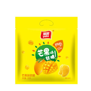 雅客  芒果味软糖  Mango flavor Soft candy  Chinese snacks  500g per bag/17.64oz