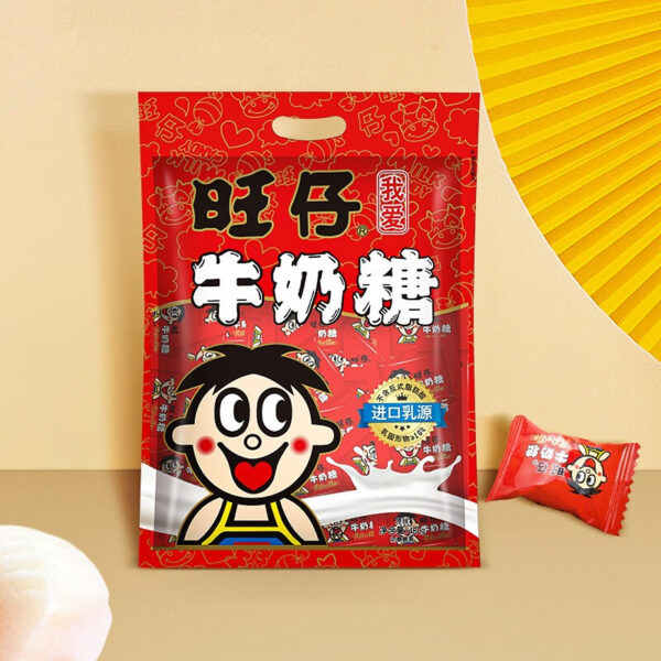 旺仔牛奶糖  milk tastes soft candy  Chinese snacks  480g per bag/16.93oz - 图片 3