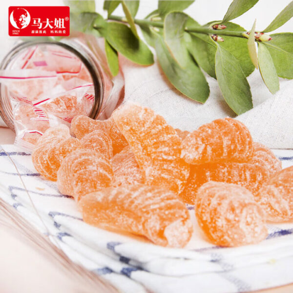 马大姐  橘子味软糖  Orange flavor Soft candy  Chinese snacks  500g per bag/17.64oz - 图片 2
