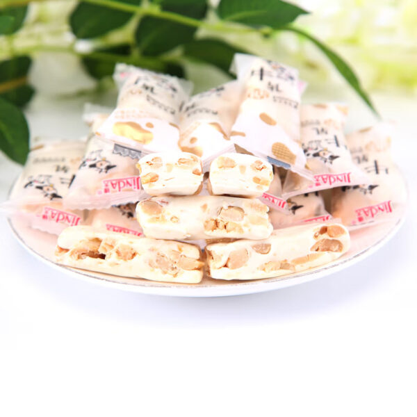 锦大  牛轧糖  花生糖  Peanut candy  soft candy  Chinese snacks  500g per bag/17.64oz - 图片 2