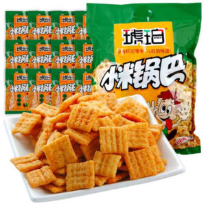 琥珀  小米锅巴  休闲零食  rice crust  Millet snacks  Chinese potato chips  Chinese snacks  450g per bag/15.87oz