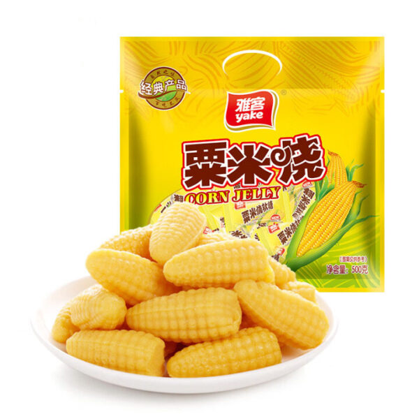 雅客  栗米烧  玉米味软糖  Corn flavor Soft candy  Rich corn flavor  Chinese snacks  500g per bag/17.64oz - 图片 6