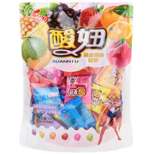 酸妞  软糖  怀旧零食  Soft candy  Chinese fruit-flavored candy  Chinese snacks  310g/ bag X2/21.87oz