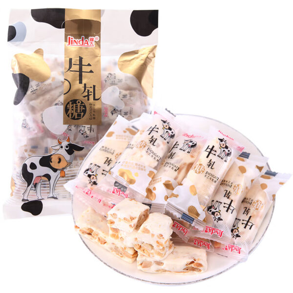 锦大  牛轧糖  花生糖  Peanut candy  soft candy  Chinese snacks  500g per bag/17.64oz - 图片 5