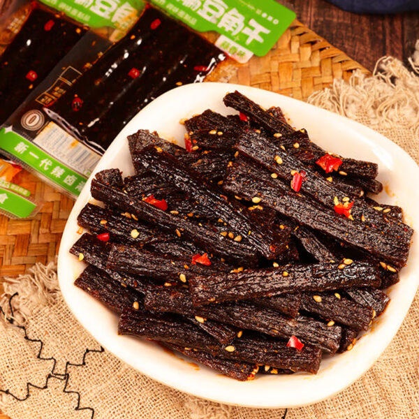 思乡山  蒜香豆角干  辣条  latiao  Spicy strips  Chinese snacks  320g/11.29oz - 图片 3