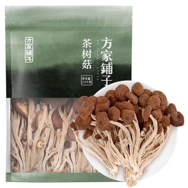 方家铺子  茶树菇  干货  Dry goods  Hot pot food  Ingredients for making soup  220g per bag/7.76oz